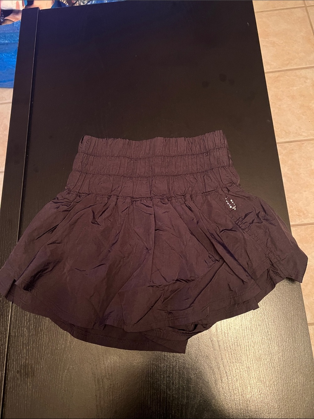 FP Movement by Free People Black Smocked Waist Puffy Skirted Jacket